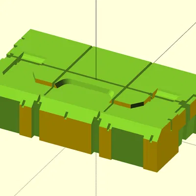 Khuôn mẫu 3D nội thất hộp Sortimo L-Boxx Mini để in khay tùy chỉnh