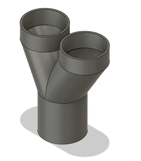 Bộ chuyển đổi chia ống hút bụi Y-Adapter 4 inch sang đôi 4 inch - Image 1