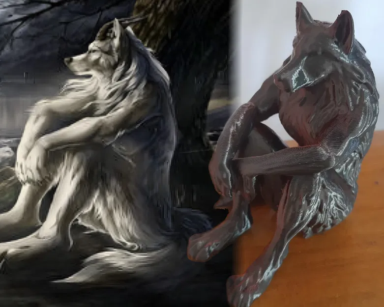Mô hình 3D Alpha Werewolf Meme - Image 1