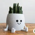 Chậu cây Happy Sitting dễ thương - Thumbnail 1