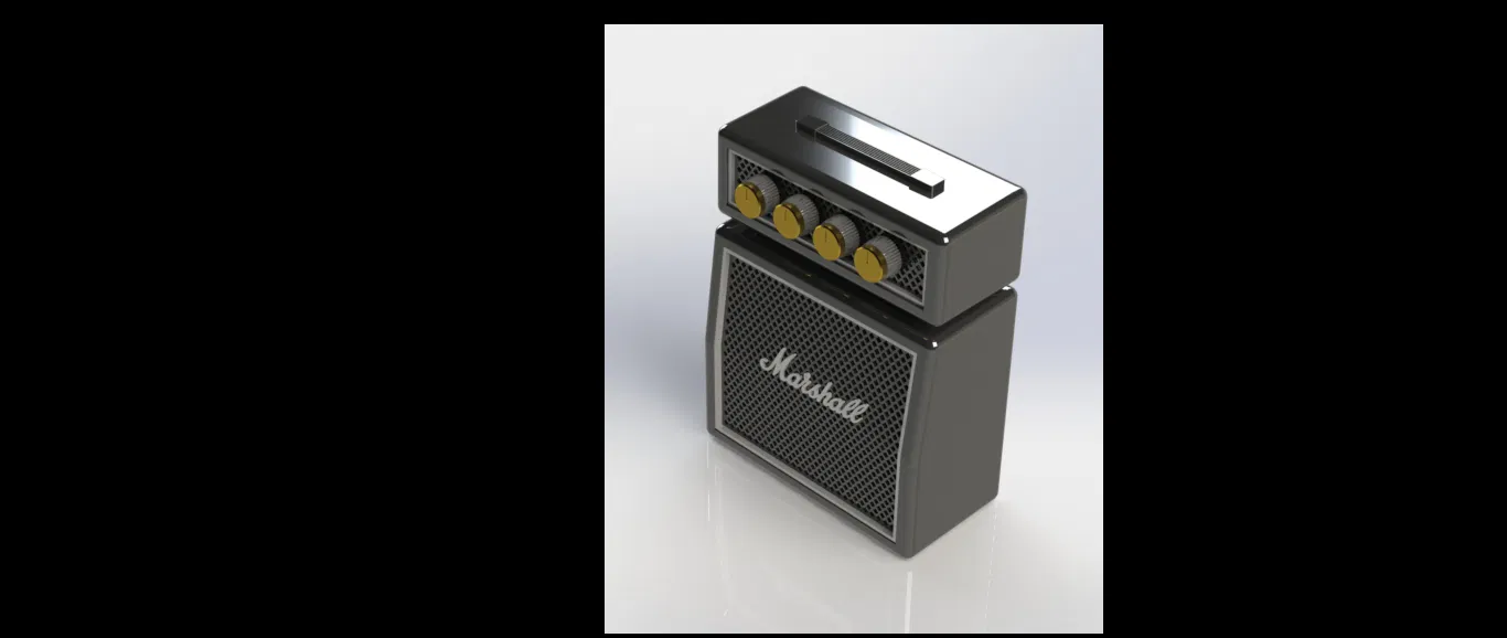 Mô hình vỏ loa Bluetooth Marshall mini - Dự án in 3D độc đáo - Image 2