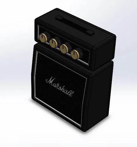Mô hình vỏ loa Bluetooth Marshall mini - Dự án in 3D độc đáo - Image 3