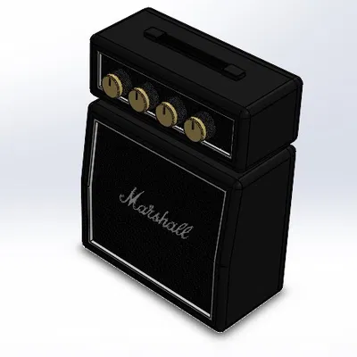 Mô hình vỏ loa Bluetooth Marshall mini - Dự án in 3D độc đáo