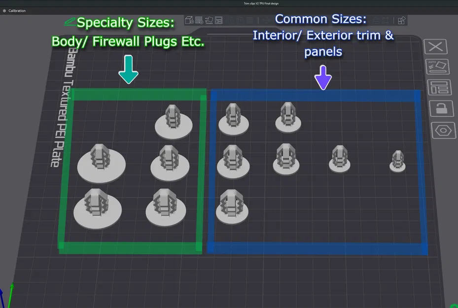 Bộ kẹp ốp trang trí xe hơi (Chỉ dùng nhựa TPU) - Image 4