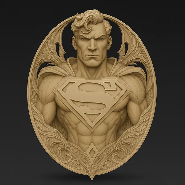 Phù điêu treo tường Superman đầy uy phong - Image 1