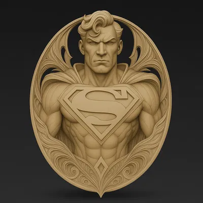 Phù điêu treo tường Superman đầy uy phong