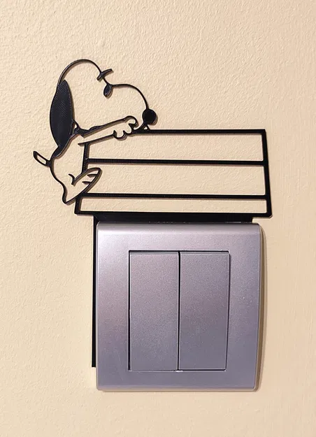 Mô hình trang trí công tắc/ổ cắm hình Snoopy – File in 3D 12 - Image 2