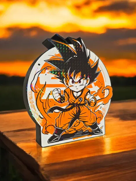 Goku Chibi – Mô hình 3D kèm đế tròn phong cách Kame - Image 2