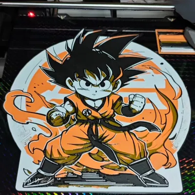 Goku Chibi – Mô hình 3D kèm đế tròn phong cách Kame