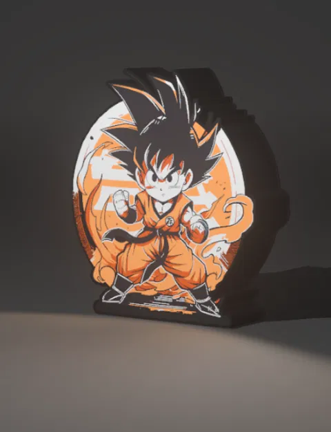 Goku Chibi – Mô hình 3D kèm đế tròn phong cách Kame - Image 5