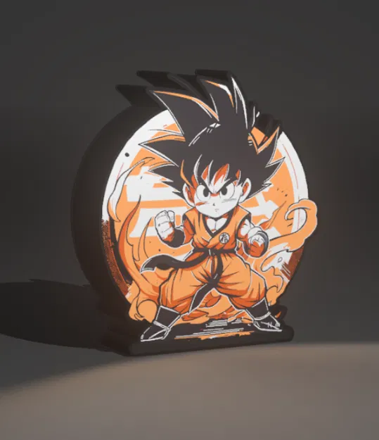 Goku Chibi – Mô hình 3D kèm đế tròn phong cách Kame - Image 6