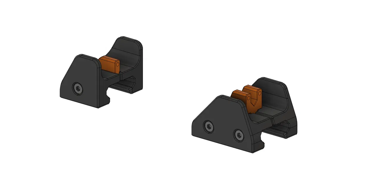 Bộ ngắm cơ khí Picatinny cho Worker Seagull (Printable Iron Sights) - Image 5