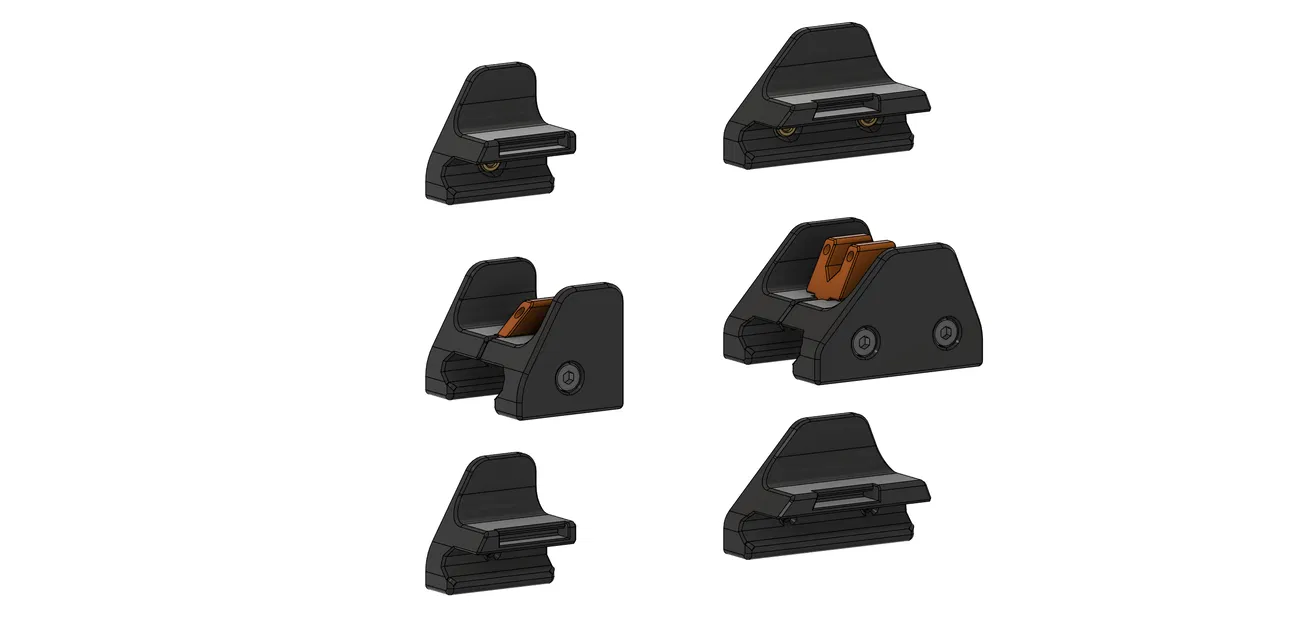 Bộ ngắm cơ khí Picatinny cho Worker Seagull (Printable Iron Sights) - Image 8
