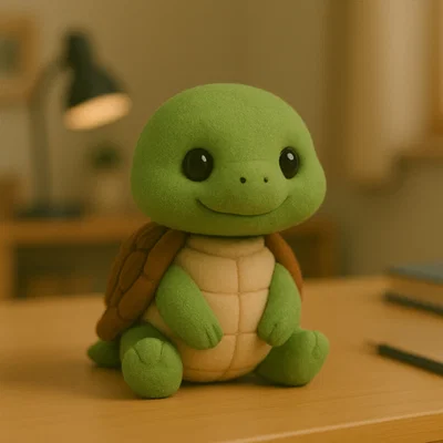 Mô hình 3D chú rùa nhỏ dễ thương (Cute Turtle) trang trí bàn học