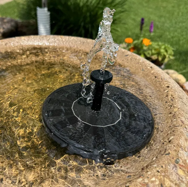 Nắp vòi phun Solar Birdbath Fountain - Image 1