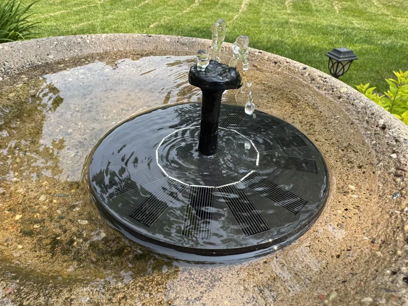 Nắp vòi phun Solar Birdbath Fountain - Image 2