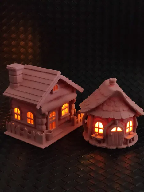 Ngôi nhà cổ tích - Vỏ bọc đèn LED tealight (Bộ 2 mẫu) - Image 7