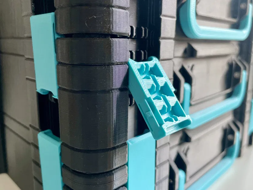 Chốt cài cải tiến cho hộp lưu trữ Gridfinity của Pred - Image 1