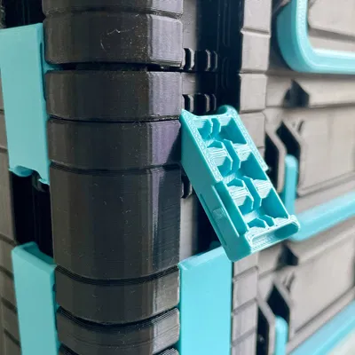 Chốt cài cải tiến cho hộp lưu trữ Gridfinity của Pred