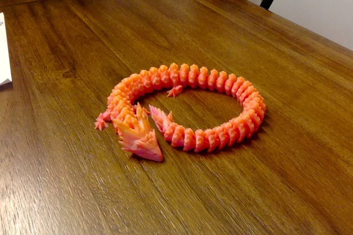 Mô hình 3D Rồng băng Ice Dragon linh hoạt - Fidget toy giải trí - Image 1