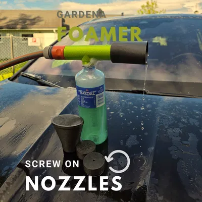 Đầu phun bọt tuyết từ chai PET cho vòi vườn - Cơ chế Venturi