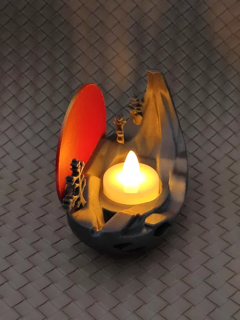 Sunset Hill - Đế nến trà LED hình đồi hoàng hôn - Image 7