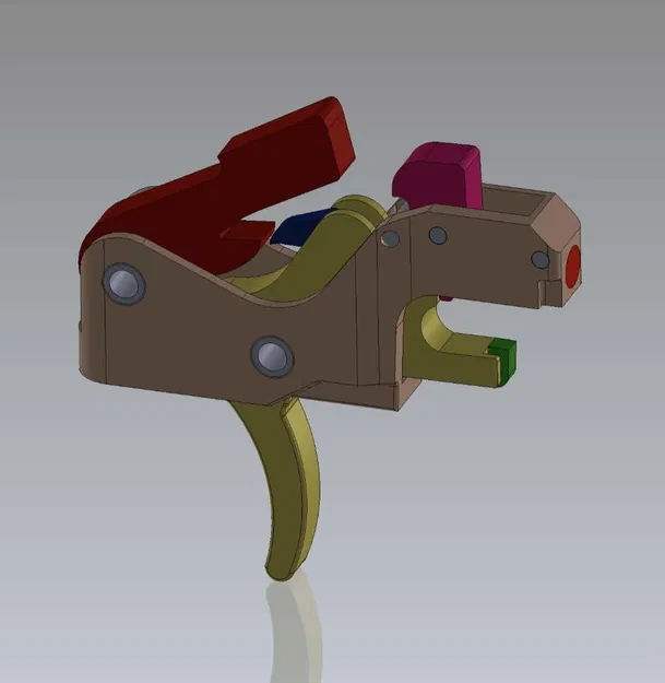 Mô hình cơ chế cò súng 3 vị trí (Three Position FRT) cho in 3D - Image 1