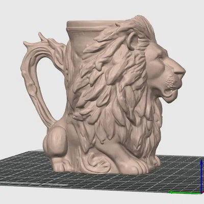 Đồ giữ lon bia hình Sư tử (Dùng cho lon 0.5L + 12oz)