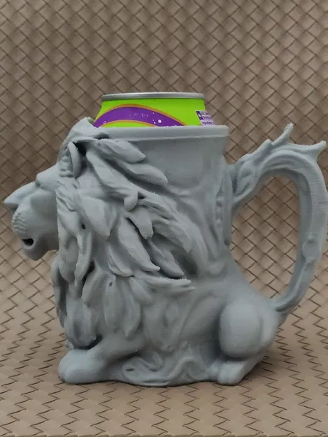 Đồ giữ lon bia hình Sư tử (Dùng cho lon 0.5L + 12oz) - Image 4