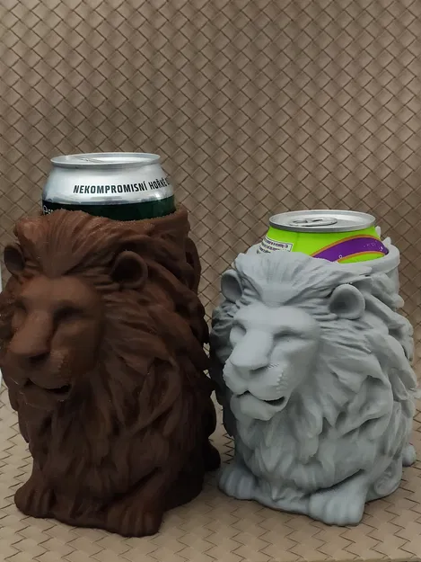 Đồ giữ lon bia hình Sư tử (Dùng cho lon 0.5L + 12oz) - Image 8