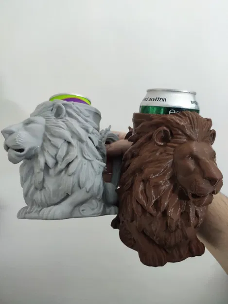 Đồ giữ lon bia hình Sư tử (Dùng cho lon 0.5L + 12oz) - Image 9