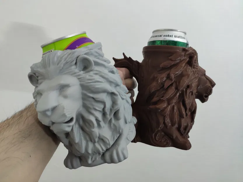 Đồ giữ lon bia hình Sư tử (Dùng cho lon 0.5L + 12oz) - Image 11