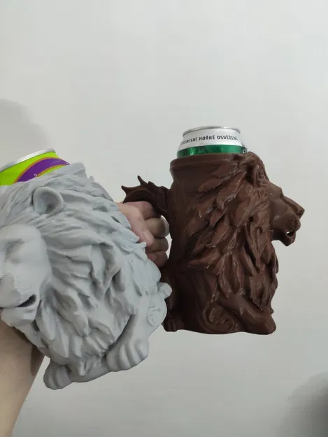 Đồ giữ lon bia hình Sư tử (Dùng cho lon 0.5L + 12oz) - Image 12