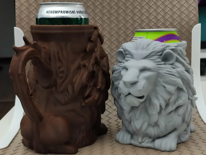 Đồ giữ lon bia hình Sư tử (Dùng cho lon 0.5L + 12oz) - Image 13