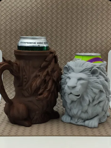 Đồ giữ lon bia hình Sư tử (Dùng cho lon 0.5L + 12oz) - Image 14