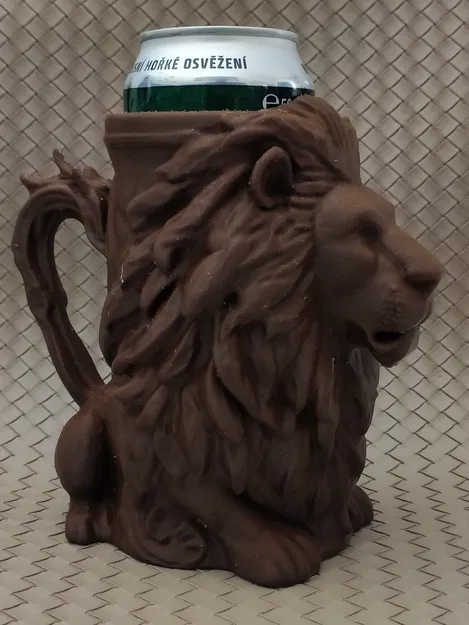 Đồ giữ lon bia hình Sư tử (Dùng cho lon 0.5L + 12oz) - Image 15