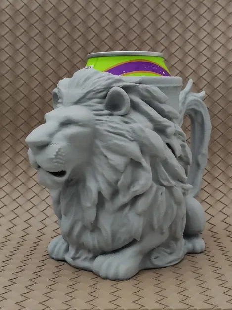 Đồ giữ lon bia hình Sư tử (Dùng cho lon 0.5L + 12oz) - Image 16