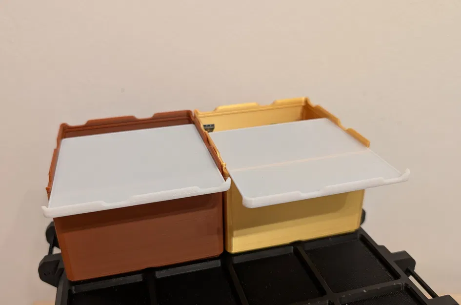 Gridfinity Bins có nắp (bản remix tham số) - sửa lỗi script - Image 1