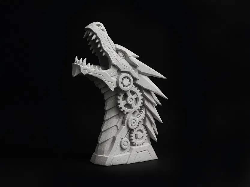 Tượng Rồng Cơ Khí (Mechanical Dragon Statue) - Image 1