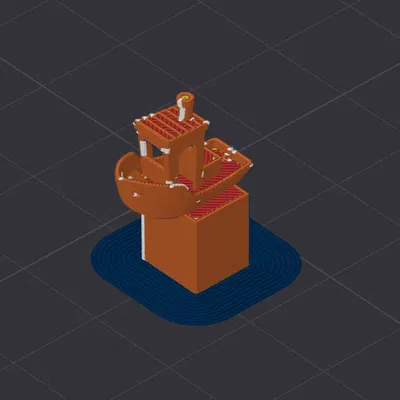 Mô hình 3DBenchy siêu nhỏ - Phụ kiện mini đáng yêu cho máy in 3D