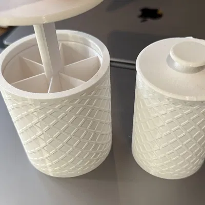 Hộp đựng tăm bông trang trí (Bản remix rộng và dày hơn 25%)