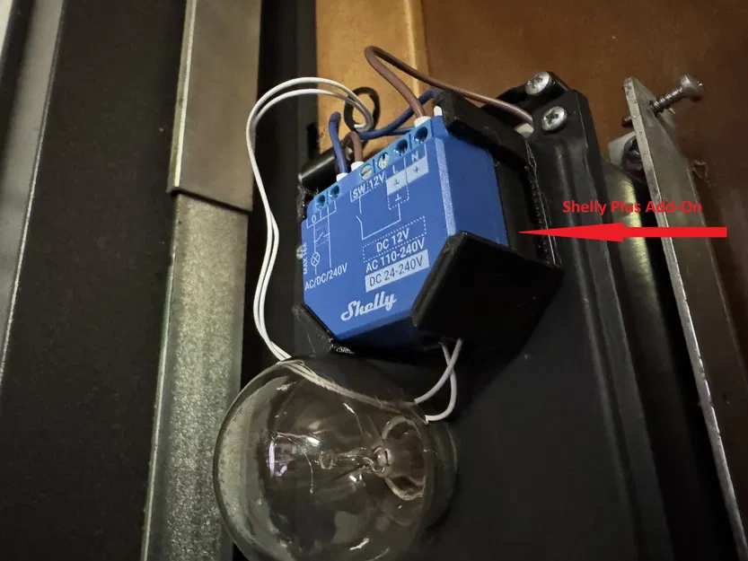 Giá đỡ cho Shelly plus + Add-On (1PM/2PM/dimmer/i4/gen3) - Image 2