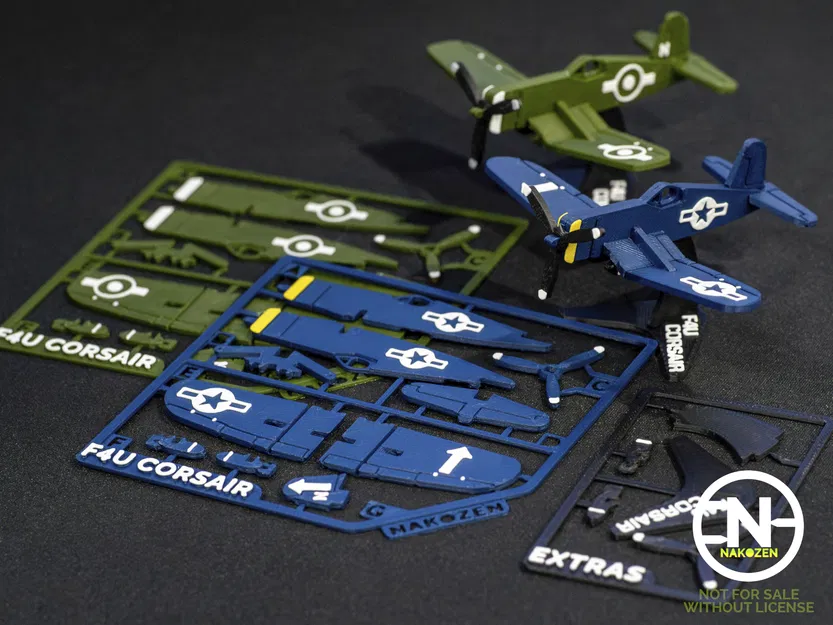 Mô hình Kit Card F4U Corsair - Image 2