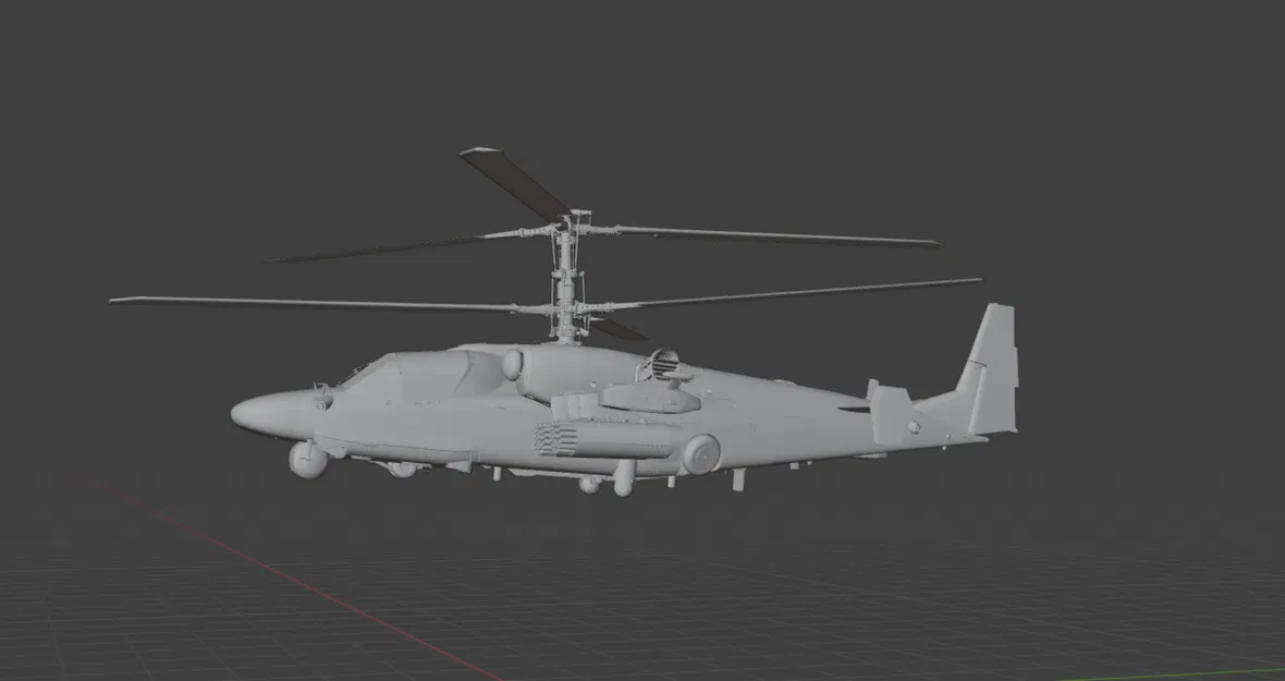 Mô hình 3D trực thăng chiến đấu Kamov Ka-52 Aligator (File STL) - Image 3