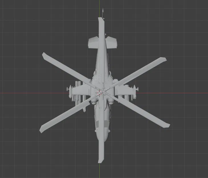 Mô hình 3D trực thăng chiến đấu Kamov Ka-52 Aligator (File STL) - Image 4