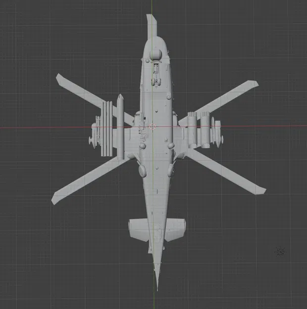 Mô hình 3D trực thăng chiến đấu Kamov Ka-52 Aligator (File STL) - Image 6