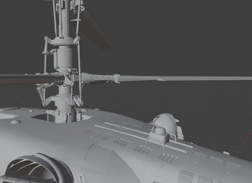 Mô hình 3D trực thăng chiến đấu Kamov Ka-52 Aligator (File STL) - Image 7