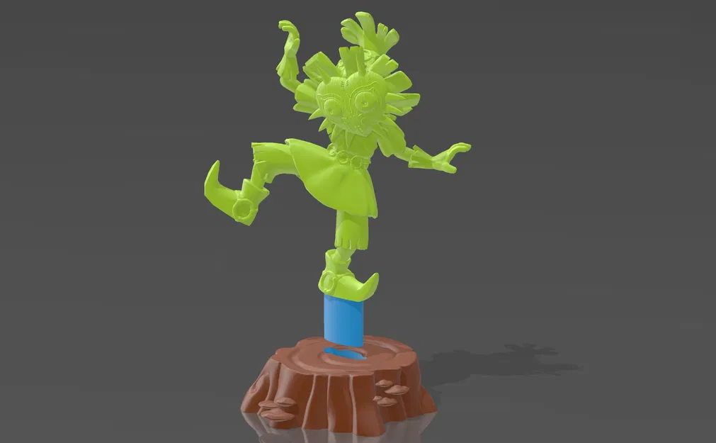 Mô hình Skull Kid đeo mặt nạ Majora (38mm) siêu đẹp cho tabletop - Image 4