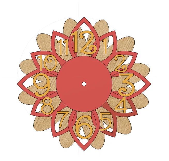 Đồng hồ treo tường hình hoa 3D độc đáo - Thiết kế DIY lắp ghép - Image 2