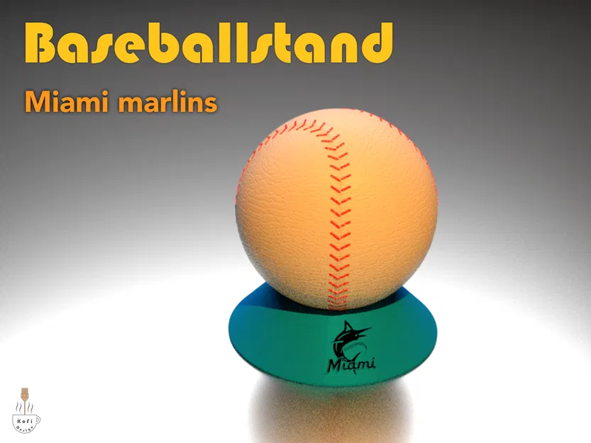 Giá đỡ bóng chày 3D tùy chỉnh logo đội bóng (MLB Baseball Stand) - Image 3